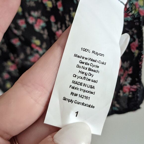 Lularoe Girls Bianka Floral Semi Sheer Kimono 1 - Picture 5 of 5